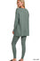 Brushed DTY Microfiber Loungewear Set - Round Neck