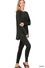 Brushed DTY Microfiber Loungewear Set - Round Neck