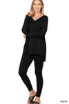 Brushed DTY Microfiber Set - V-neck