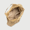 Metal Ring Woven Handbag