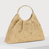 Metal Ring Woven Handbag
