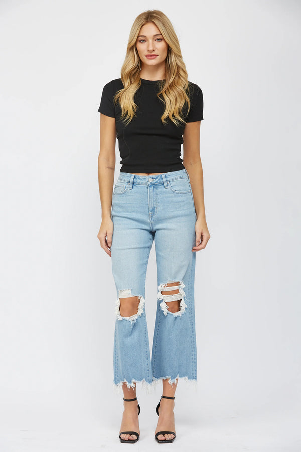 Mica Super High Rise 90'S Vintage Crop Flare