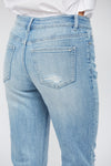 Mica Denim Mid Rise Cigarette Crop