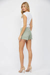 Mica High Rise Vintage Denim Shorts Sage