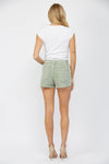 Mica High Rise Vintage Denim Shorts Sage