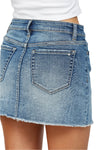 Mica Denim Mid Rise Mini Skirt
