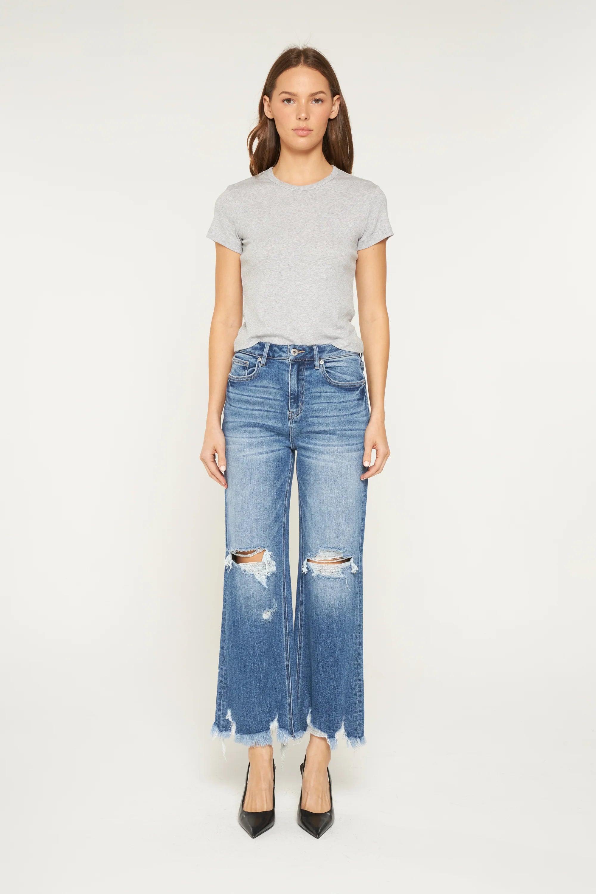 Mica Jeans - Super High Distressed Jeans