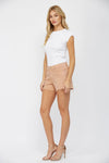 Mica High Rise Vintage Denim Shorts Burnt Orange