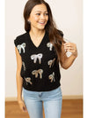 Midnight Bows Vest