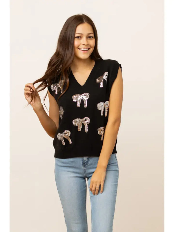 Midnight Bows Vest