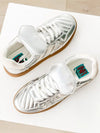 Milan Metallic Sneaker in Silver