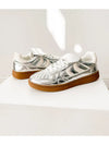 Milan Metallic Sneaker in Silver