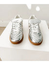 Milan Metallic Sneaker in Silver