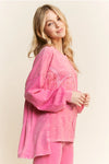 Mineral Washed Valentines Heart Sweatshirts