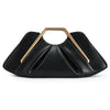 Minimalist Cloud Ruched Evening Pu Leather Handbag