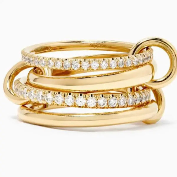 Multi Band Eternity Ring Band- Stacking Bands - 3 Options
