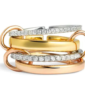 Multi Band Eternity Ring Band- Stacking Bands - 3 Options