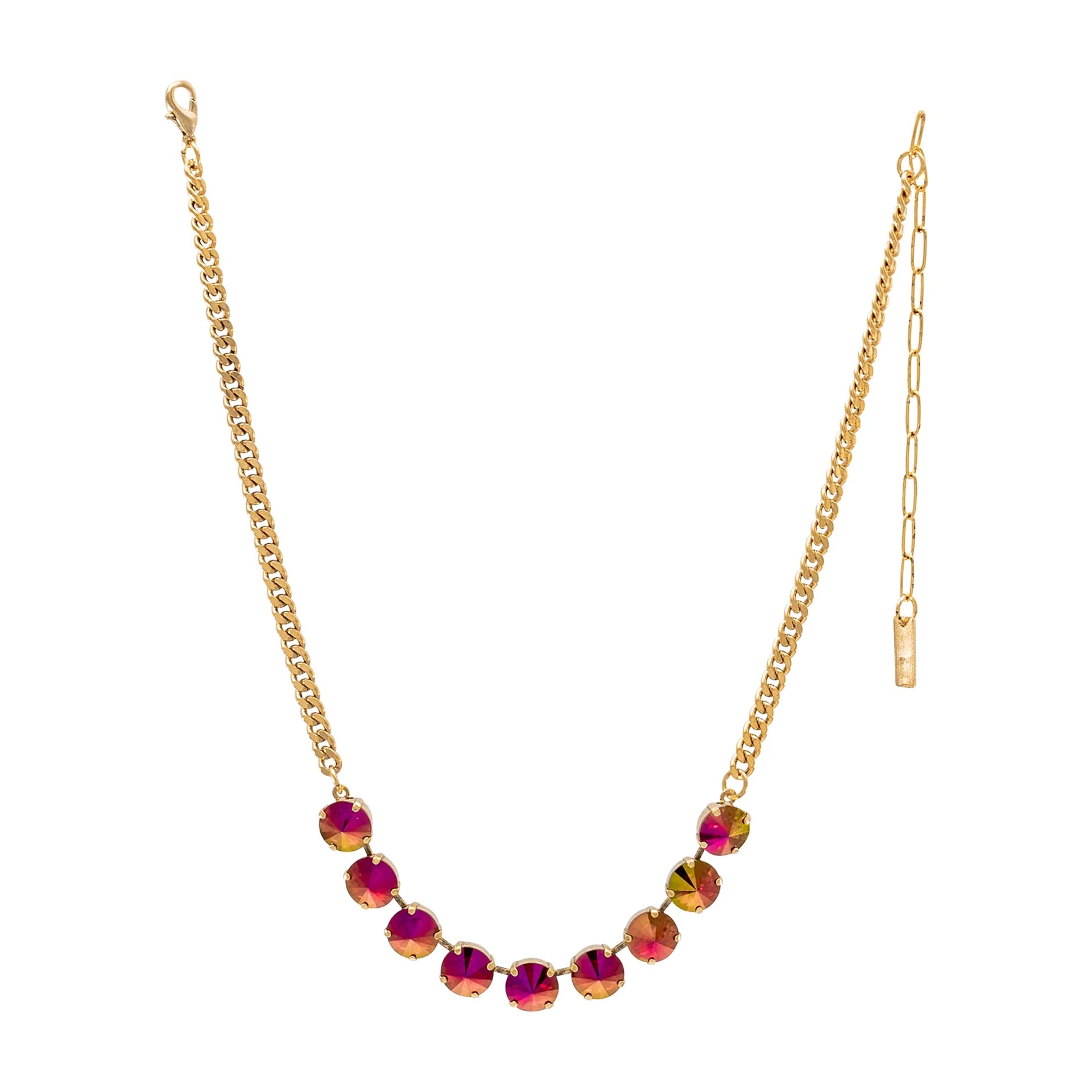 TOVA - Mini Sophia Necklace in Scarlet Brandy