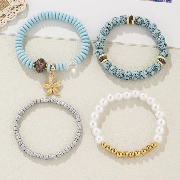 Seaside Elegance Elastic Bracelet