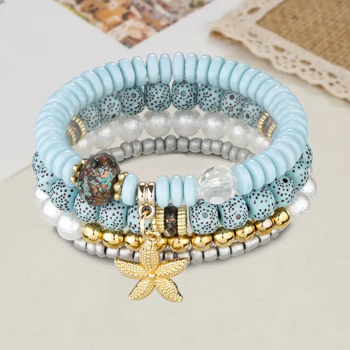 Seaside Elegance Elastic Bracelet