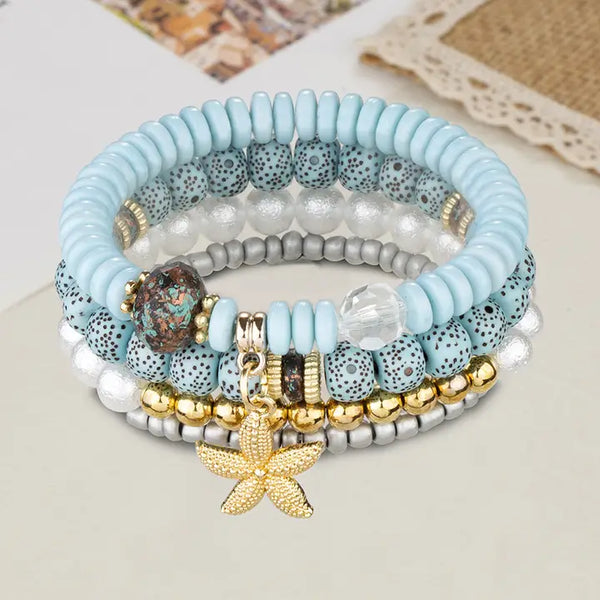 Seaside Elegance Elastic Bracelet