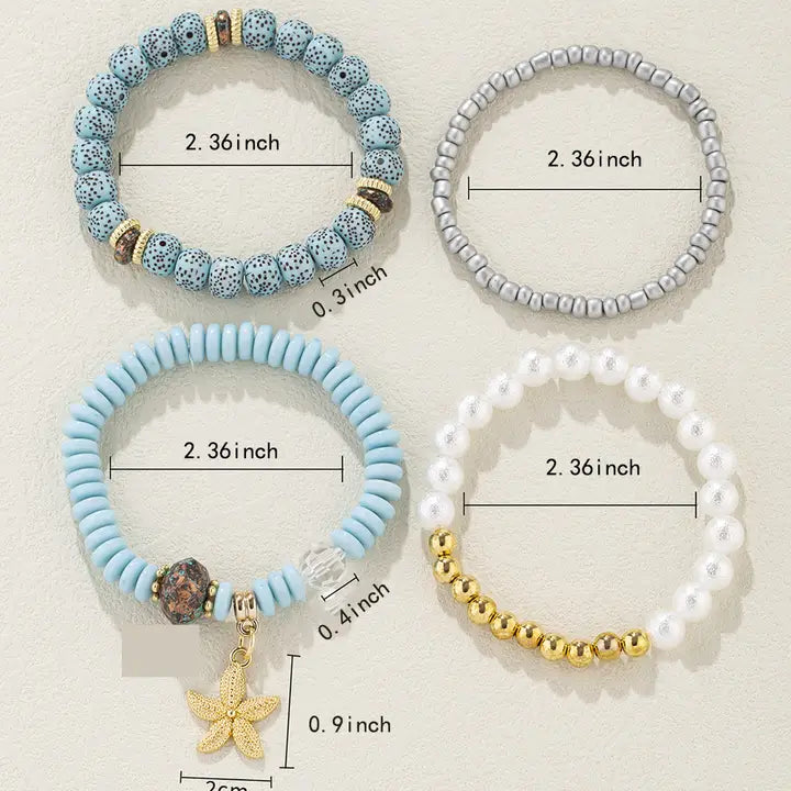 Seaside Elegance Elastic Bracelet