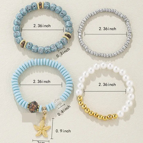 Seaside Elegance Elastic Bracelet