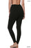 Premium Cotton Full Length Leggings Black  1
