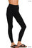 Premium Cotton Full Length Leggings Black  1