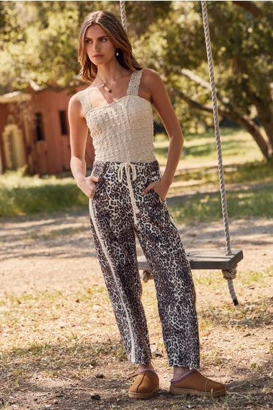 Leopard and Lace Pants by Oddi
