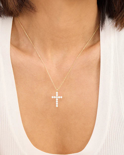 Melinda Maria-"Oh She Fancy" Small Cross Pendant