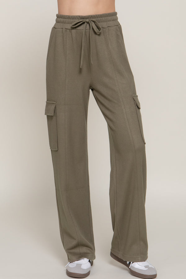 Side Pocket Knit Corduroy Long Pants