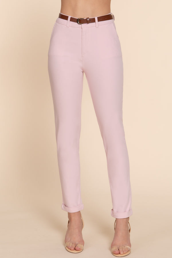 Skinny Dress Pants Pink Blush