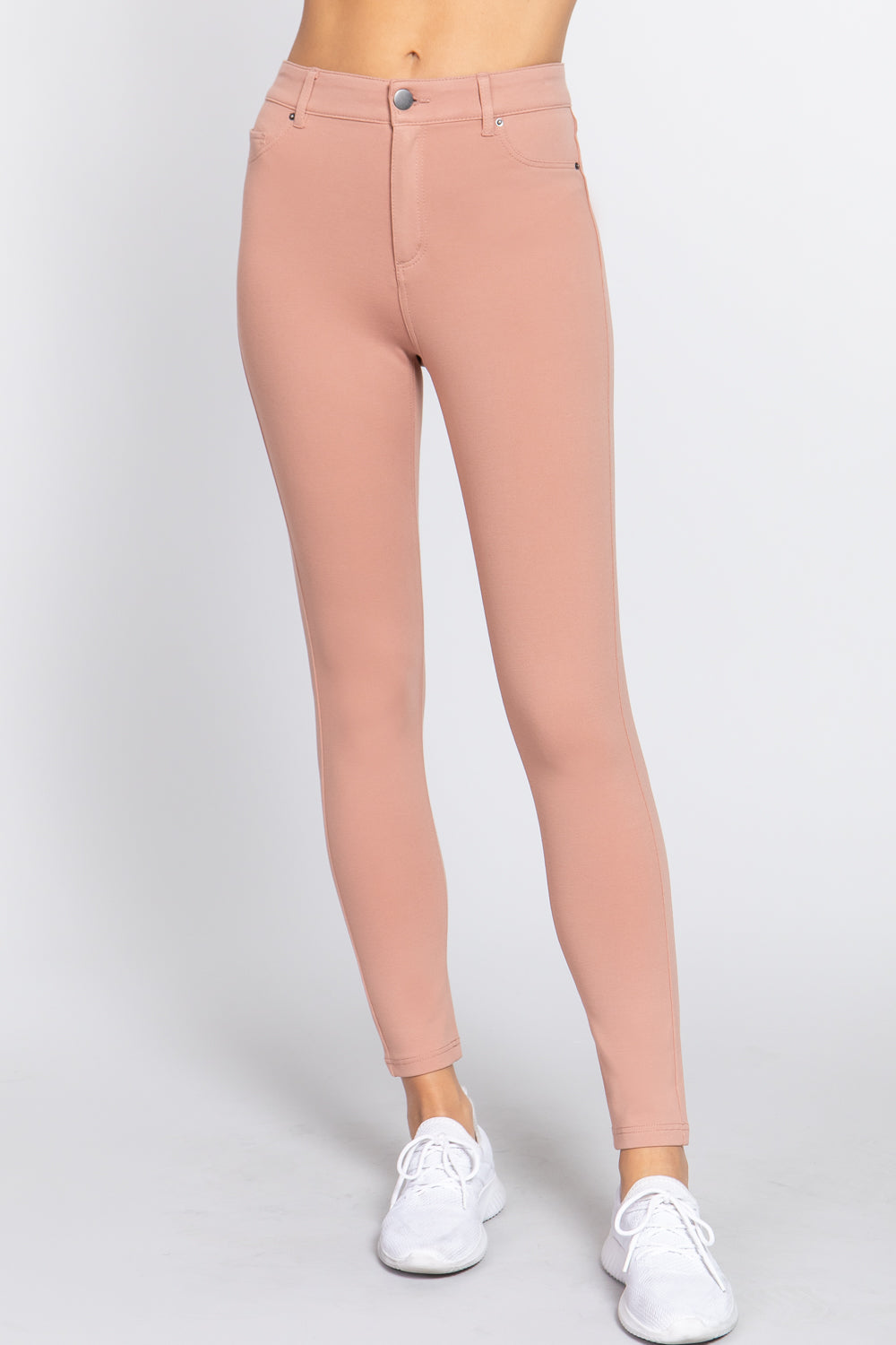 Mid-Rise Ponte Pants 5 - Colors