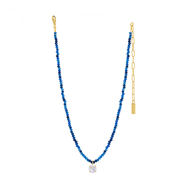 TOVA - Paige Necklace in Navy
