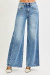 Risen Contrast Side Wide Leg Jean