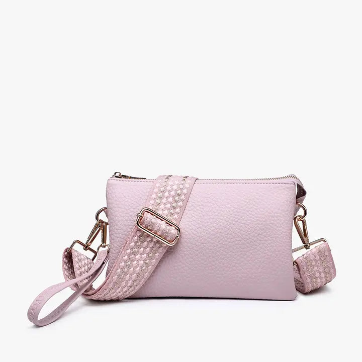 Izzy Crossbody w/ Guitar Strap-Hot Pink