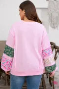 Pretty in Pink Patchwork Top - Curvy Fit