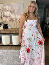 Vintage Long Sleeveless Floral Cami Dress