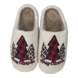 Plaid Christmas Tree Slipper