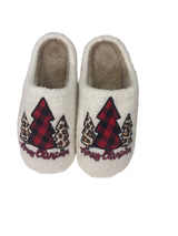 Plaid Christmas Tree Slipper