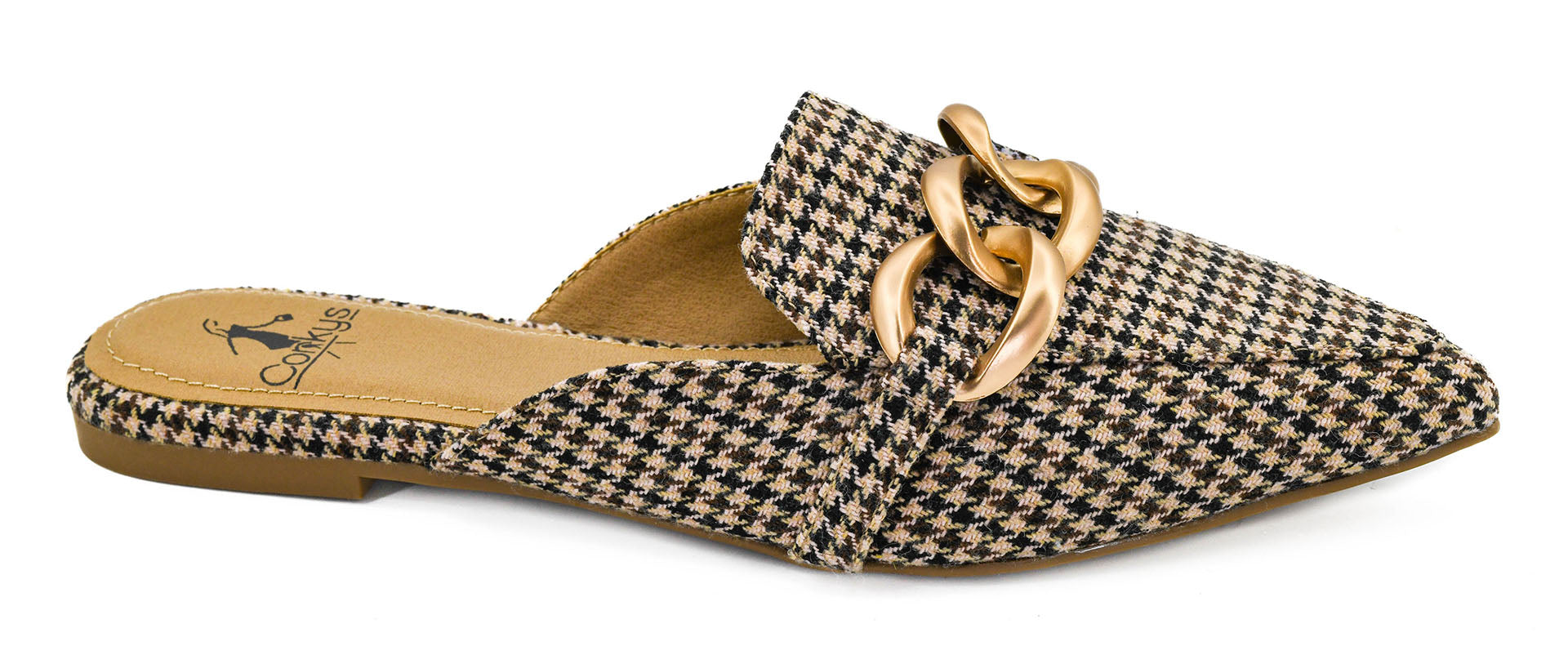 Playin For Keeps - Corky's Black Tan Houndstooth