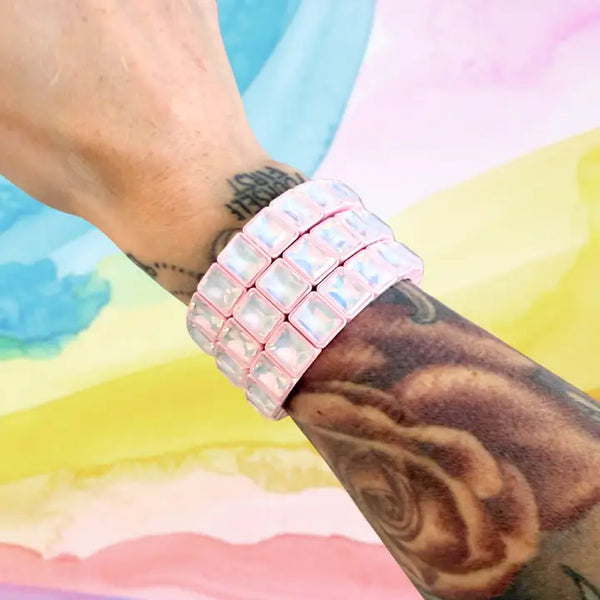 Poppy Bracelet, Baby Pink