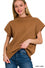 Power Shoulder Mock Neck Sweater