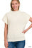 Power Shoulder Mock Neck Sweater