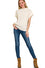Power Shoulder Mock Neck Sweater
