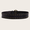 Punk Studs Leather Wide Belt