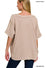 Washed Double Gauze Raglan Sleeve Shirt