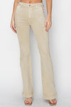 Risen High Rise Cargo Slit Hem Bootcut Pants