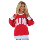 Lulu Mac Color Block, Red/White